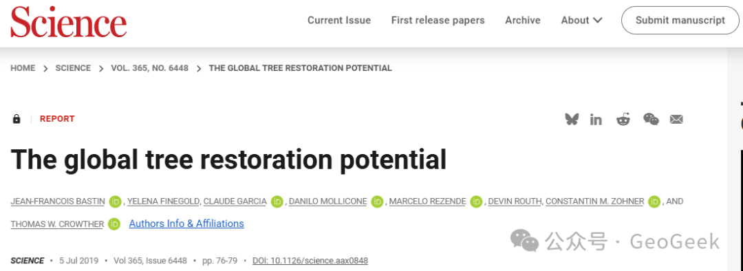 The global tree restoration potential paper and subsequent critiques
